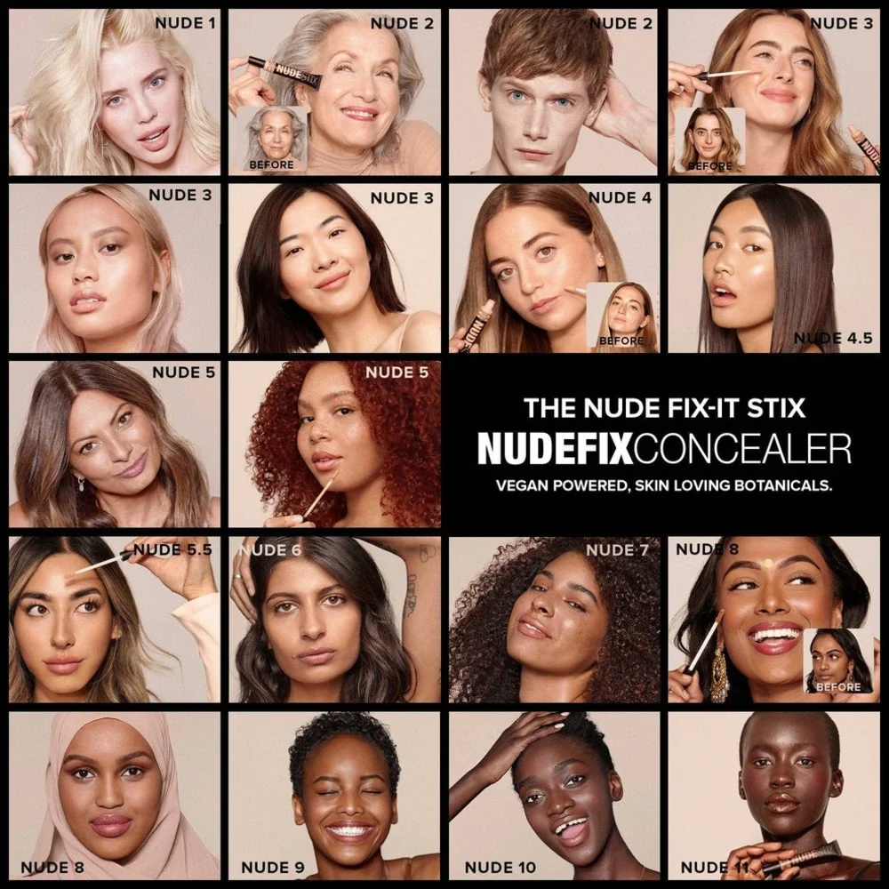 Nude 9 NUDESTIX Hydrating Buildable Cream Concealer Brand New In Box